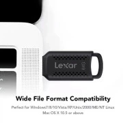 Lexar 64GB JumpDrive V400 Black USB 3.0 (LJDV400064G-BNBNG) (UA)