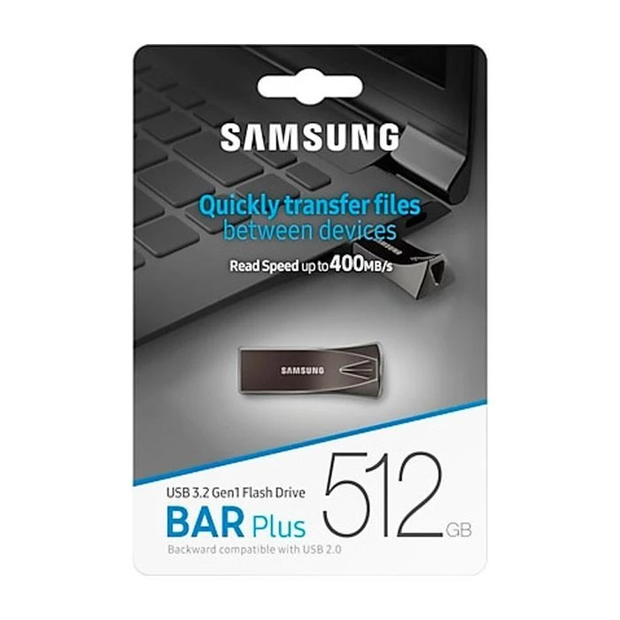 Samsung 512GB Bar Plus Titanium Gray USB 3.2 (MUF-512BE4/APC) (UA)