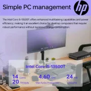 HP Pro 400 G9 Mini / i3-13100T, 8, 512, WiFi, кл+м (885G3EA) (UA)