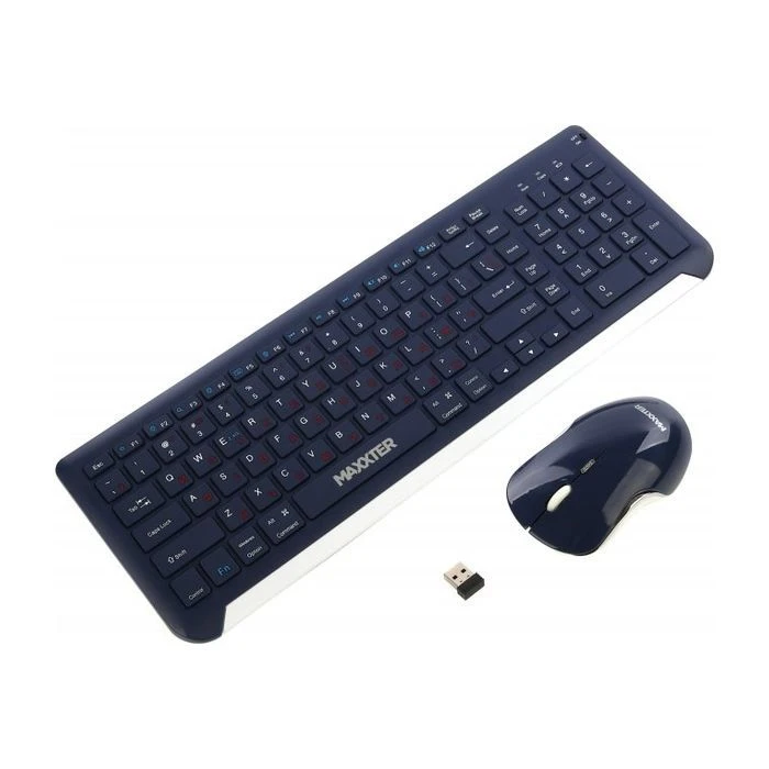 Maxxter KMS-WCM-01BL-UA Wireless UA Blue (KMS-WCM-01BL-UA) (UA)