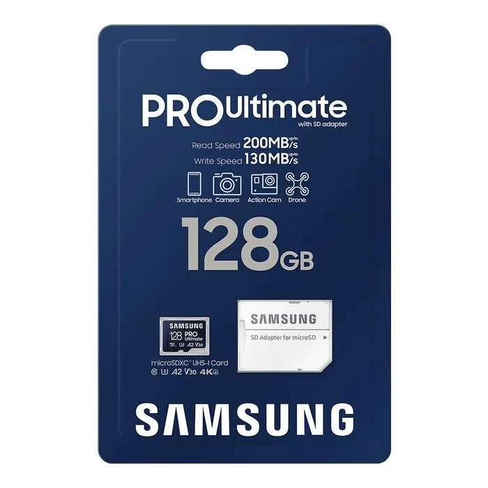 Samsung 128GB microSDXC class 10 UHS-I U3 V30 A2 Pro Ultimate (MB-MY128SA/WW) (UA)