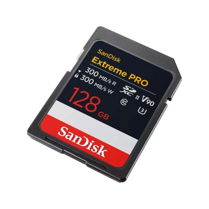 SanDisk 128GB SD class 10 UHS-II U3 V90 Extreme Pro (SDSDXDM-128G-GN4IN) (UA) ; Обсяг пам'яті: 128 ГБ; Клас карти: