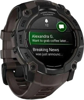 Смарт-годинники Garmin Instinct 3 50mm AMOLED Black with Charcoal Band (010-03020-00) Бренд: Garmin; Лінійка: Instinct 3; iOS: є;