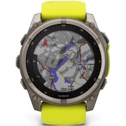 Garmin Fenix 8 51mm Solar Sapphire Titanium w. Amp Yellow/Graphite Silicone Band (010-02907-20/21)