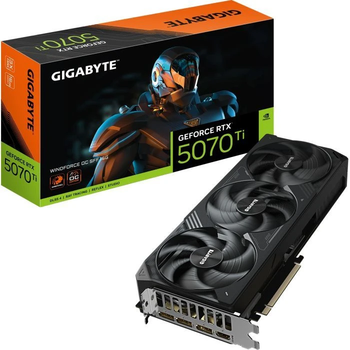 GIGABYTE GeForce RTX5070 Ti 16GB WINDFORCE OC SFF (GV-N507TWF3OC-16GD) (UA) ; Форм-фактор: стандартний;