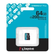 Kingston 64GB microSDXC class 10 UHS-I U3 V30 A2 Canvas Go Plus G4 (SDCG4/64GBSP) (UA)