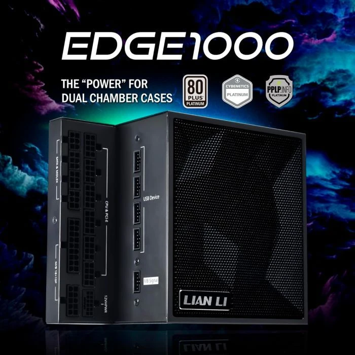 Lian Li 1000W EDGE1000 (G9P.EG1000.BE00.EU) (UA) ; Стандарт БП: ATX; Потужність: 1000