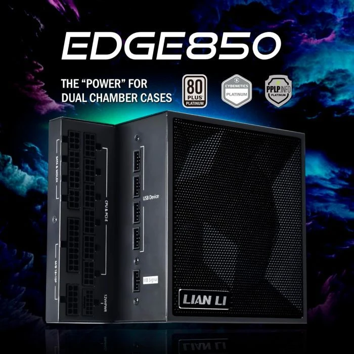 Lian Li 850W EDGE850 (G9P.EG0850.BE00.EU) (UA) ; Стандарт БП: ATX; Потужність: 850