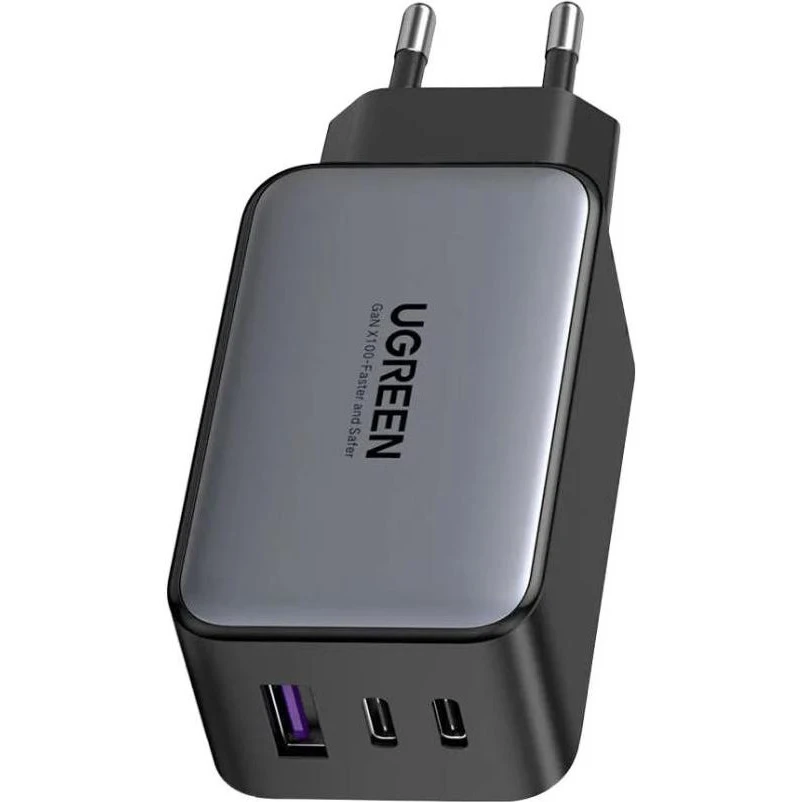 Мережева зарядка UGREEN CD244 GaN X 65W QC4.0 PD3.0 Black (10335) Бренд: UGREEN; Сумісність: