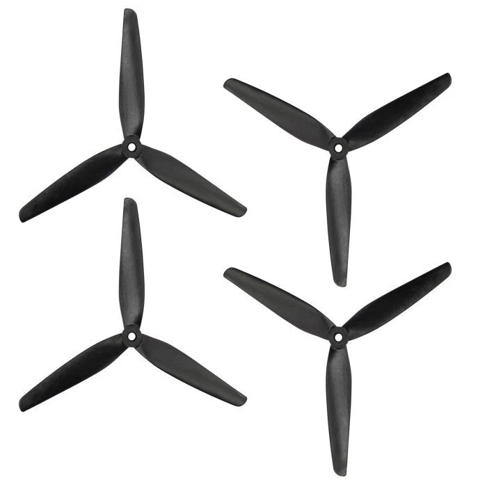 Пропелер для дрона PROP UA 10x7x3 GLASS FIBER 2CW+2CCW (CF10х7) (UA) ; Кількість лопатей: 3; Вага