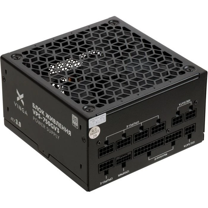 Vinga 750W (VPS-750GV3) (UA) ; Стандарт БП: ATX; Потужність: 750