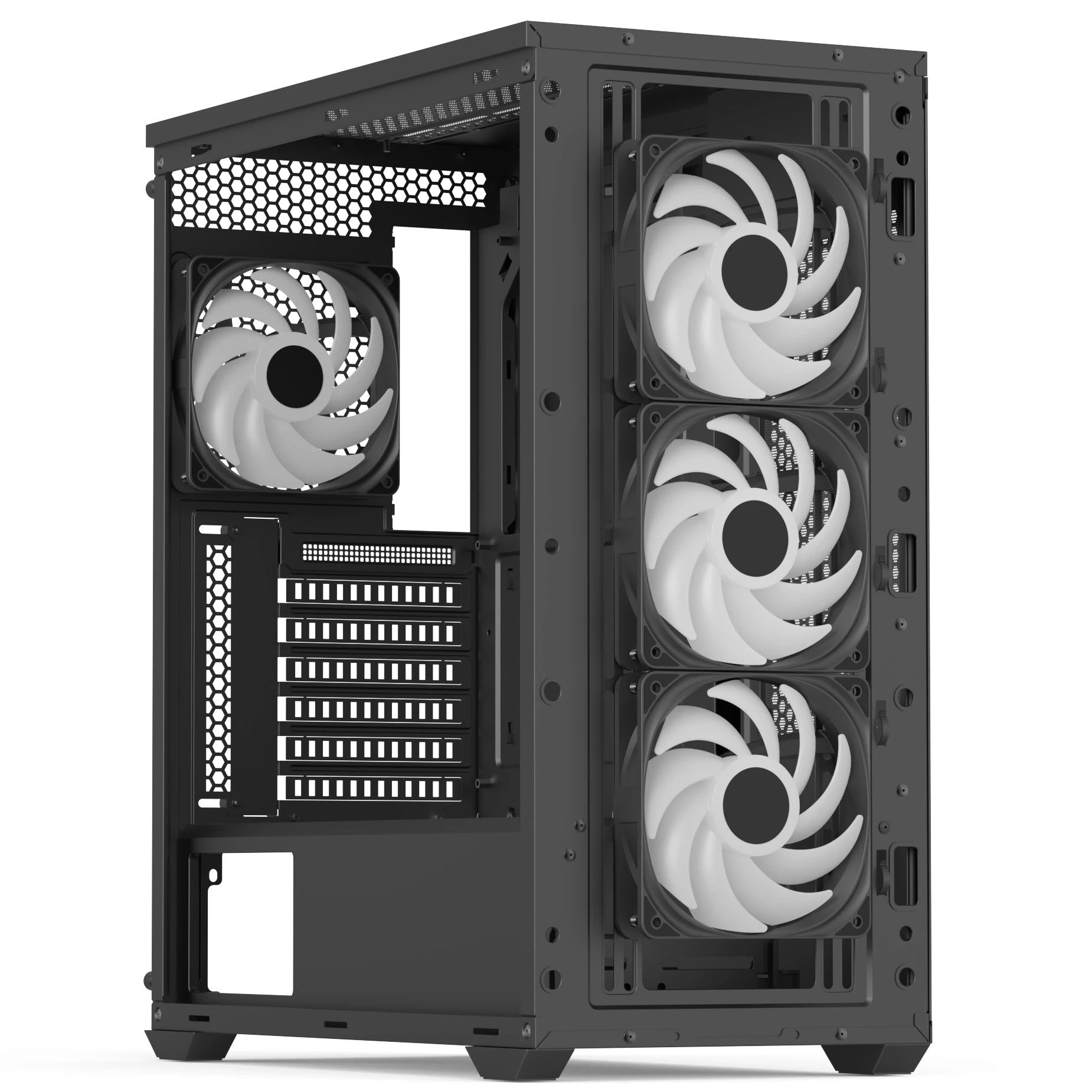 AeroCool D502A-G-BK-v1 (ACCM-DS02043.11) Чорний без БП (UA) Типорозмір: Midi-Tower; Форм-фактор