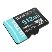 MicroSDXC 512GB UHS-I/U3 Class 10 Team Ultra R200/W170MB/s + SD-адаптер (TULMSDX512GIA2V3022503)