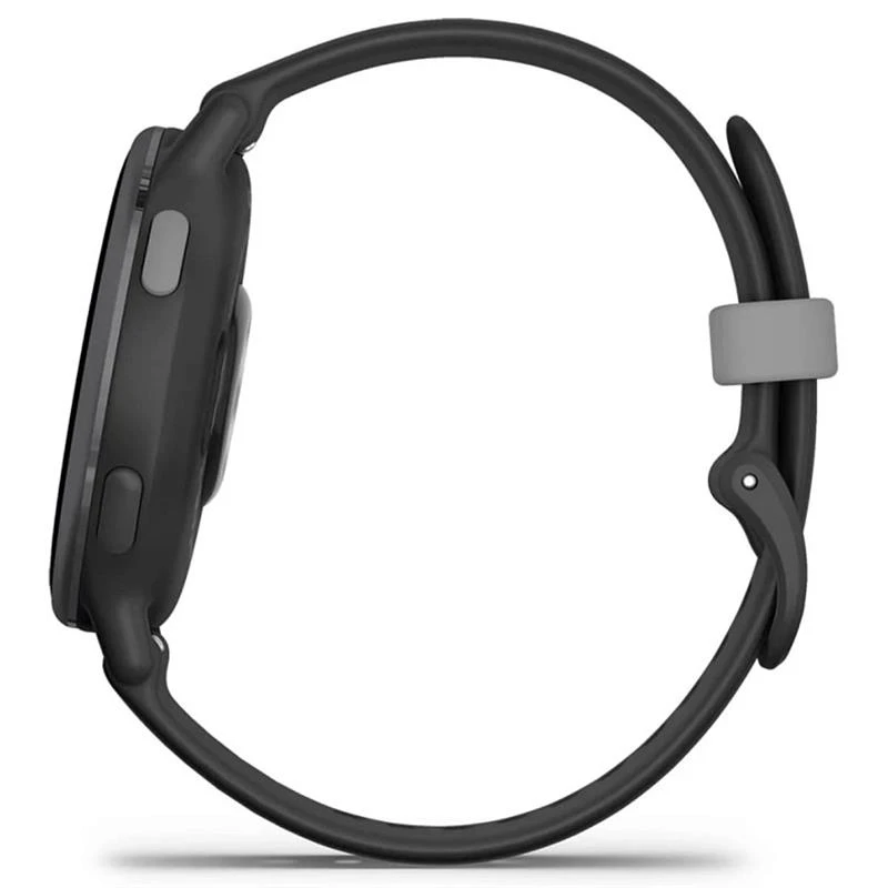 Garmin Vivoactive 5 Slate Aluminum Bezel with Black Case and Silicone Band (010-02862-5A)