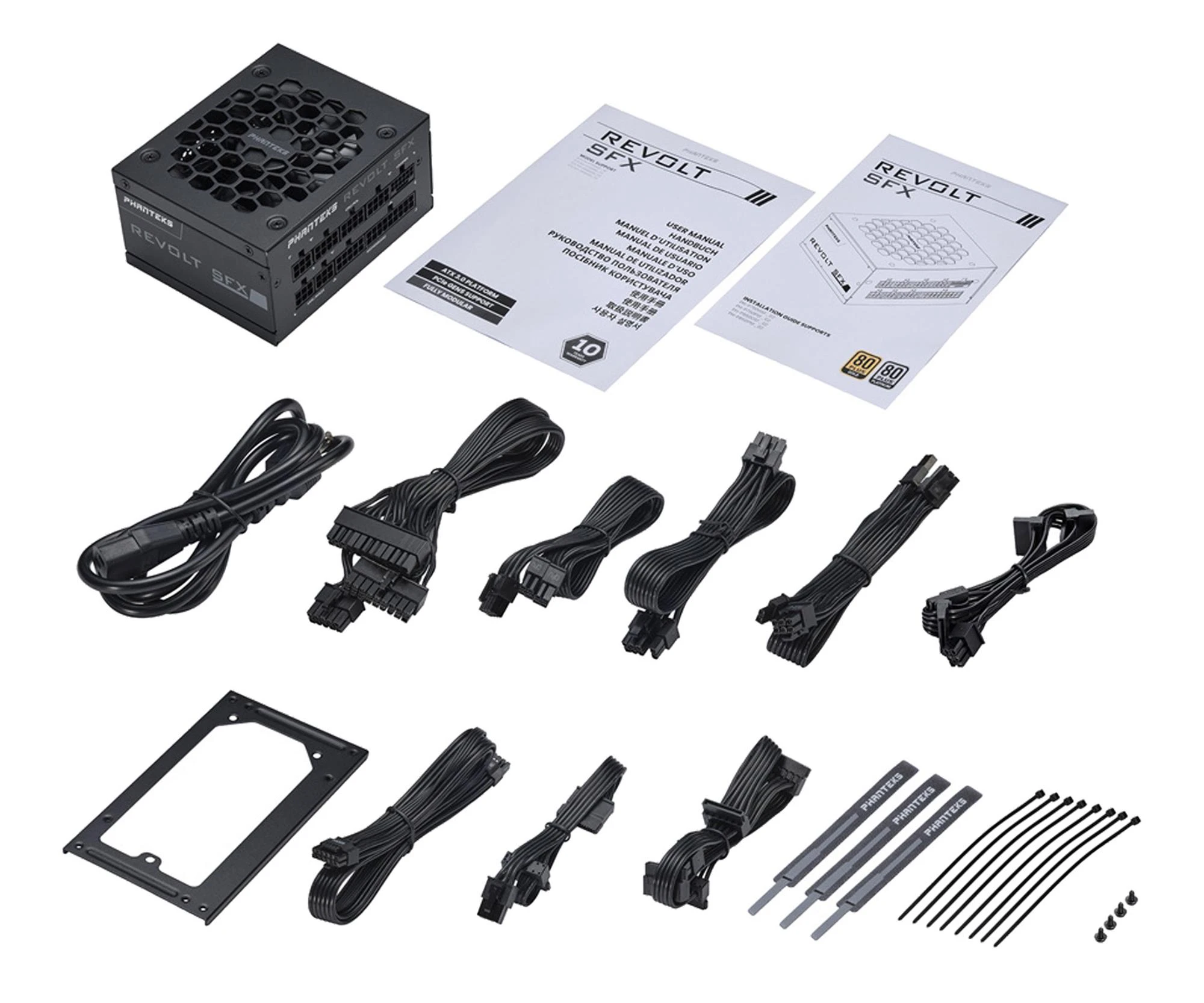 Phanteks Revolt SFX 850 80 Plus Platinum (PH-P850PSF_02_EU) EU Максимальна потужність, Вт: 850