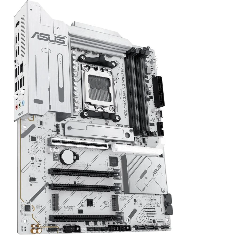 ASUS X870 MAX GAMING WIFI7 W White (90MB1LZ0-M0EAY0) (UA) Бренд: ASUS; Тип роз'єму CPU: Socket AM5;