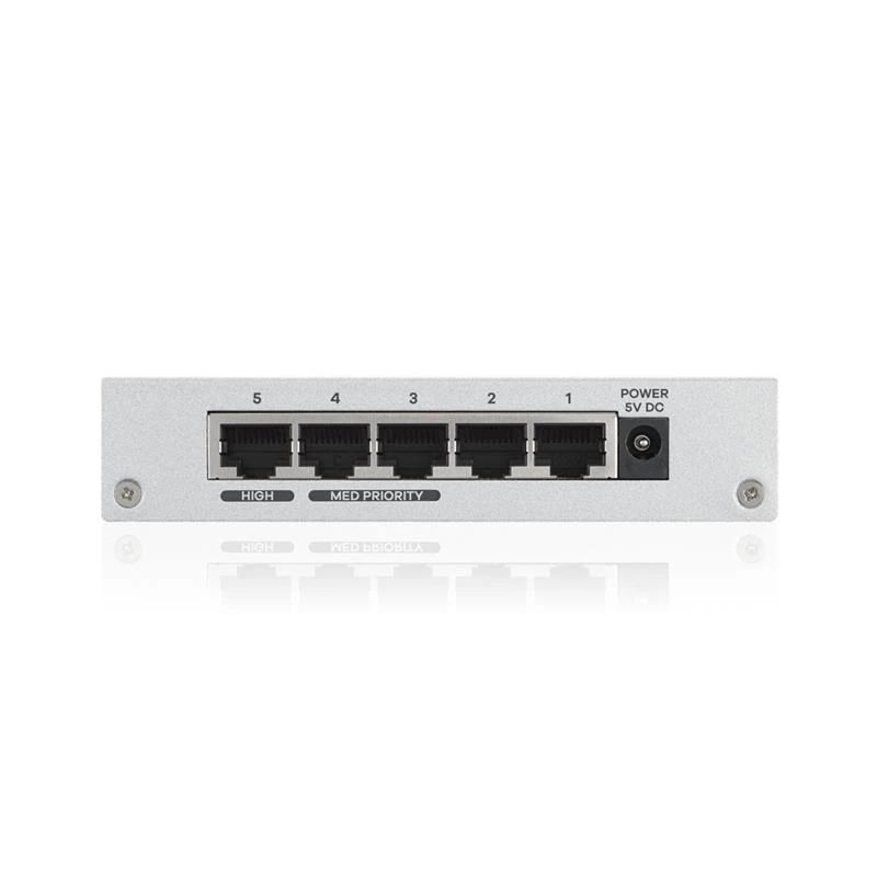 Комутатор ZYXEL GS-105B v5 (GS-105BV5-EU0101F) Fast Ethernet (10 / 100 Мбіт / с): ні; Gigabit Ethernet