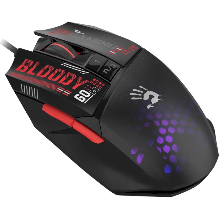 A4Tech Bloody W60 Max Mini Honeycomb Honeycomb Black Тип подключения: проводное; Тип