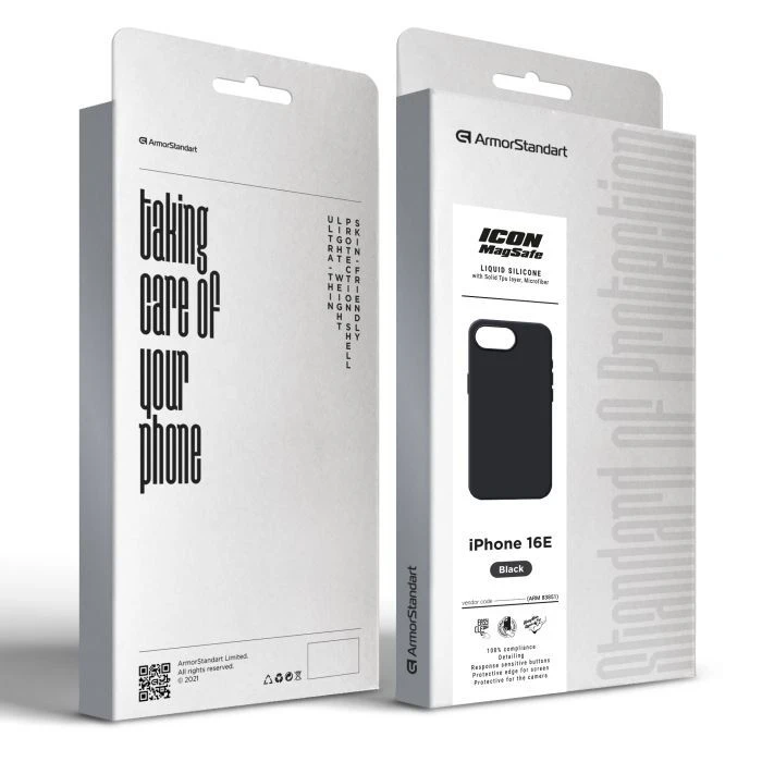 Чохол для мобільного телефону Armorstandart ICON2 MagSafe Apple iPhone 16e Black (ARM83851) (UA) ; з моделями: Apple iPhone 16e;