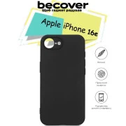 Чохол для мобільного телефону BeCover Apple iPhone 16e Black (713238) (UA)