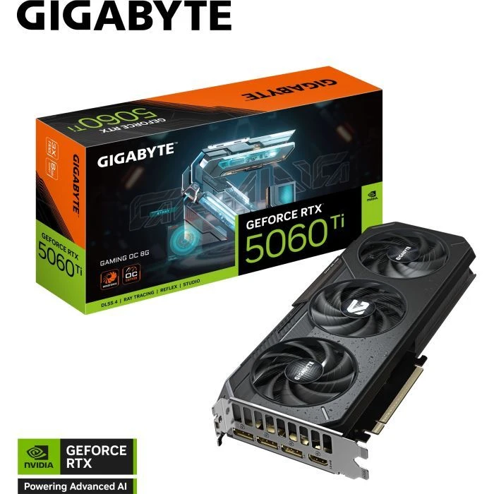GIGABYTE GeForce RTX5060Ti 8Gb GAMING OC (GV-N506TGAMING OC-8GD) (UA) ; Форм-фактор: стандартний;