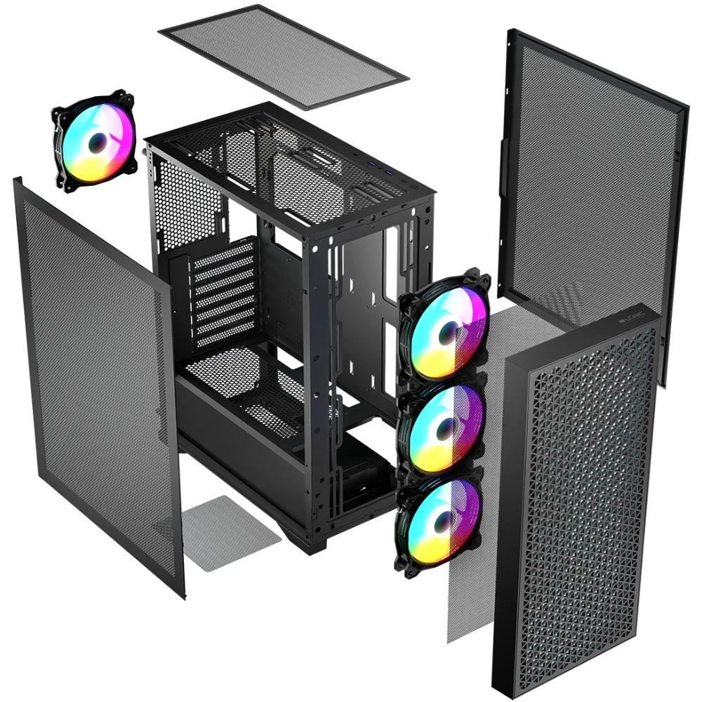 Logic concept DART PRO ARGB MIDI MESH BLACK (AT-DART-PRO-ARGB-10) (UA) Бренд: Logic concept; Форм-фактор