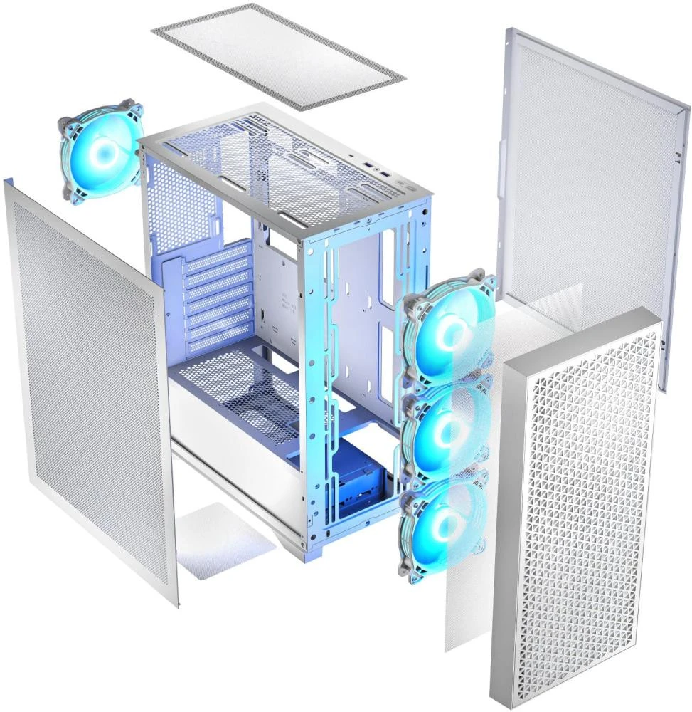 Logic concept DART PRO ARGB MIDI MESH WHITE (AT-DART-PRO-ARGB-20) (UA) Бренд: Logic concept; Форм-фактор