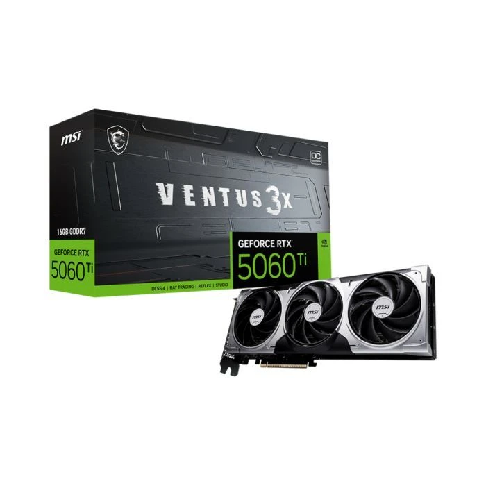 MSI GeForce RTX5060Ti 16Gb VENTUS 3X OC (RTX 5060 Ti 16G VENTUS 3X OC) (912-V812-077) (UA) ; Форм-фактор: стандартная;