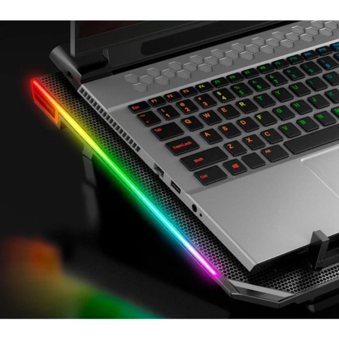 Підставка для ноутбука IceCoorel 10-15.6 RGB (A17) (UA) ; Розмір: 366 х 256 х 23 мм; Розмір