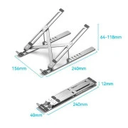 Подставка для ноутбука Vention Laptop X-type Stand Silver Aluminum Alloy (KDMI0) (UA)