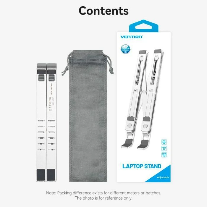 Підставка для ноутбука Vention Laptop X-type Stand Silver Aluminum Alloy (KDMI0) (UA) ; Розмір: 240 х 156 х 64 мм; : для