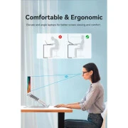 Подставка для ноутбука Vention Laptop X-type Stand Silver Aluminum Alloy (KDMI0) (UA)