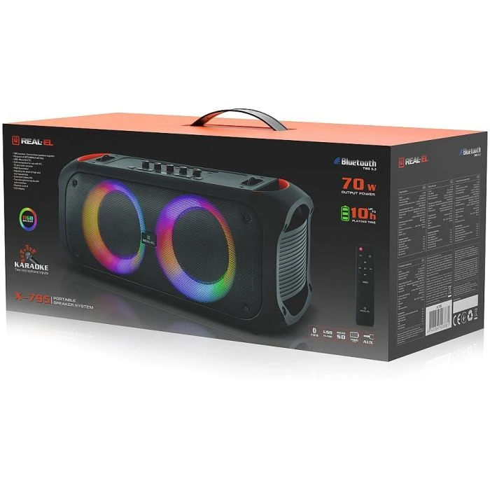 REAL-EL X-795 (EL121600022) (UA) ; Підключення: провідне,