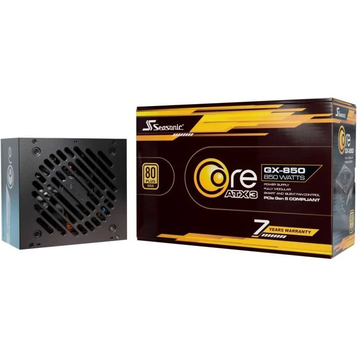 Seasonic 850W BLACK CORE GX-850-ATX31 (CORE GX-850-ATX31) (UA) ; Потужність: 850 Вт; Сертифікація