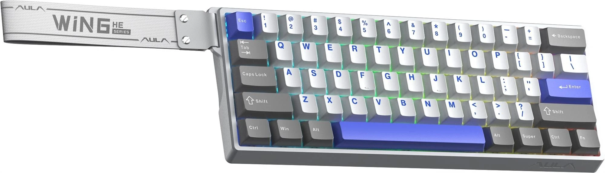 Aula WIN68 HE Max Magnetic switch Grey/White/Purple (6978080504081) (UA) Тип клавиш: механические;