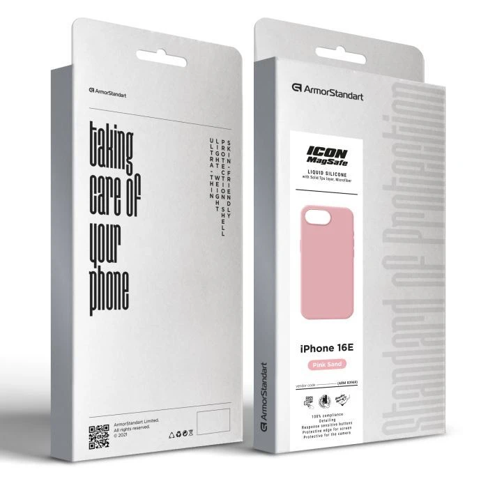 Чохол для мобільного телефону Armorstandart ICON2 MagSafe Apple iPhone 16e Pink Sand (ARM83969) (UA) ; з моделями: Apple iPhone 16e;