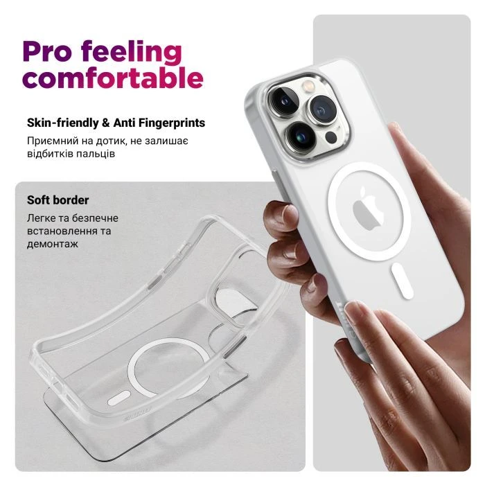 Чехол для мобильного телефона Armorstandart Unit MagSafe Apple iPhone 16e Matte Clear (ARM83877) (UA)