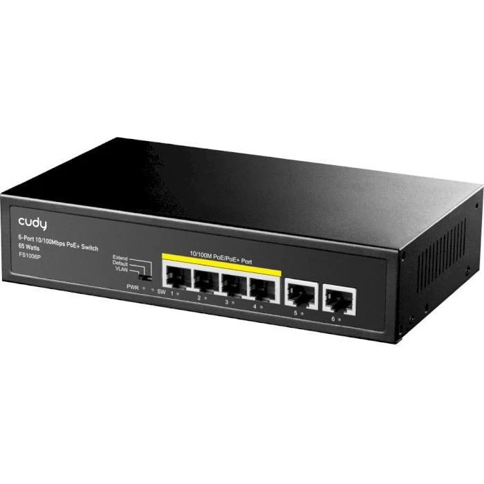 Комутатор некерований Cudy FS1006P (UA) Бренд: Cudy; Кількість портів Fast