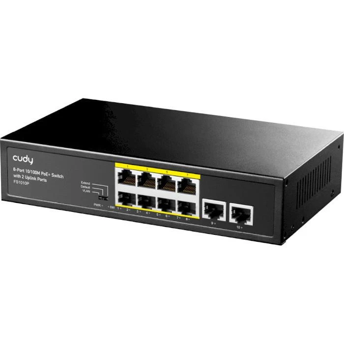Комутатор некерований Cudy FS1010P (UA) Бренд: Cudy; Кількість портів Fast