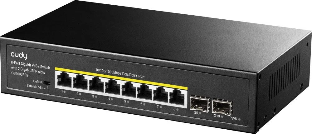 Коммутатор неуправляемый Cudy GS1008PS2 (UA) Бренд: Cudy; Количество портов Gigabit