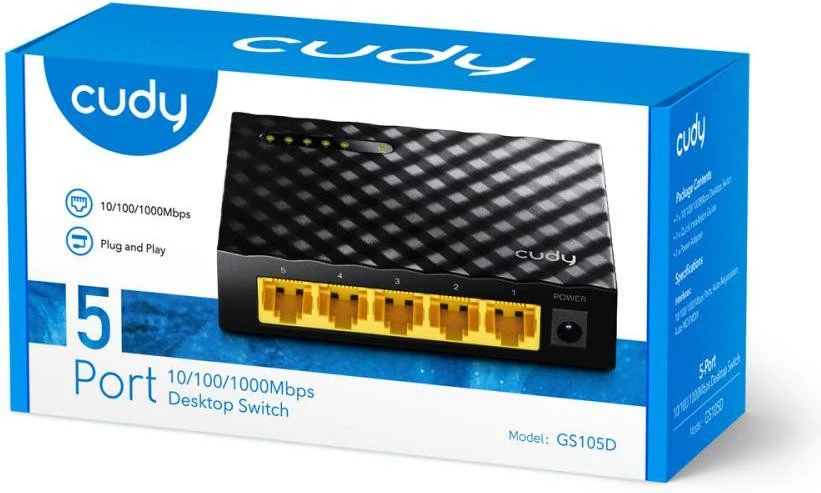 Комутатор некерований Cudy GS105 (UA)