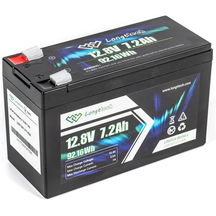 LiFePo4 Longttech LiFePO4 12.8V - 7.2Ah (LAR1207-LT7-R26) (UA)