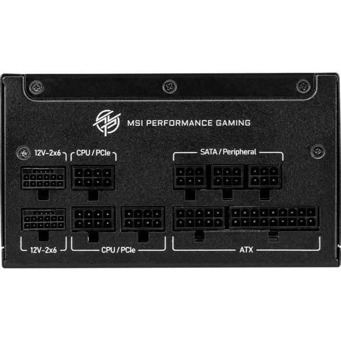 MSI 1000W (MPG A1000GS PCIE5) (UA) ; Мощность: 1000 Вт; Сертификация 80