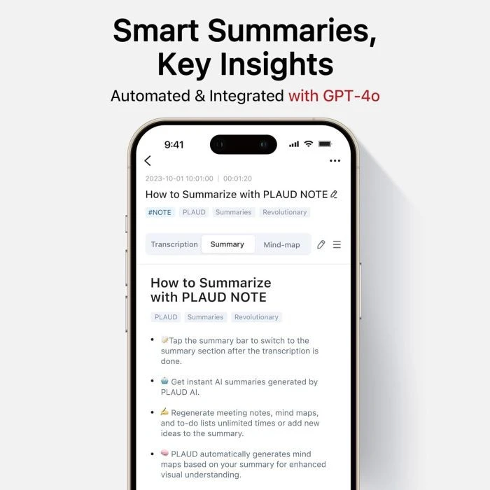 PLAUD Plaud.AI Note Silver (NB-100-SI) (UA)