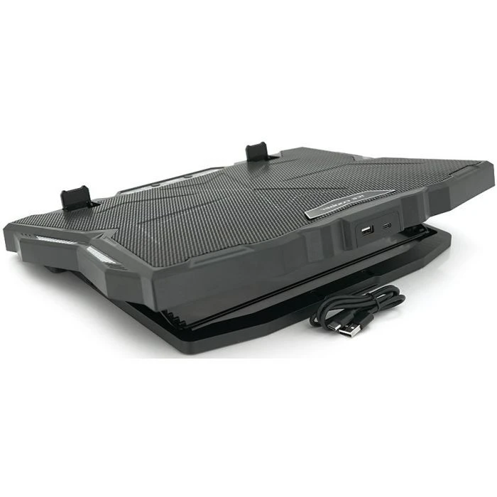 Підставка для ноутбука IceCoorel 10-17 Black (K12) (UA) ; Розмір стільниці: 400 х 305 мм;