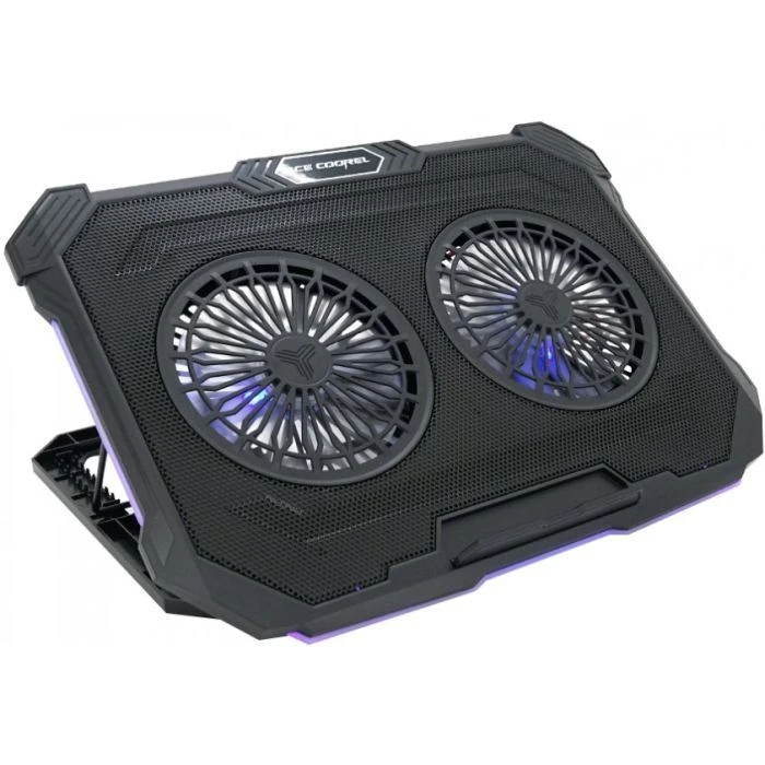 Подставка для ноутбука IceCoorel 10-17 RGB (F8) (UA) ; Размер: 415 х 293 х 26 мм; Размер
