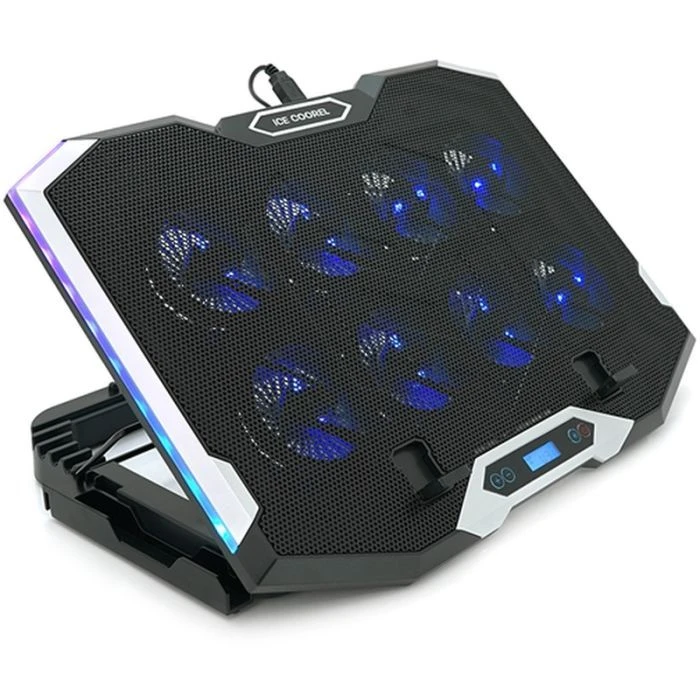 Подставка для ноутбука IceCoorel 10-17 RGB (K10) (UA) ; Размер: 410 х 297 х 40 мм; Размер