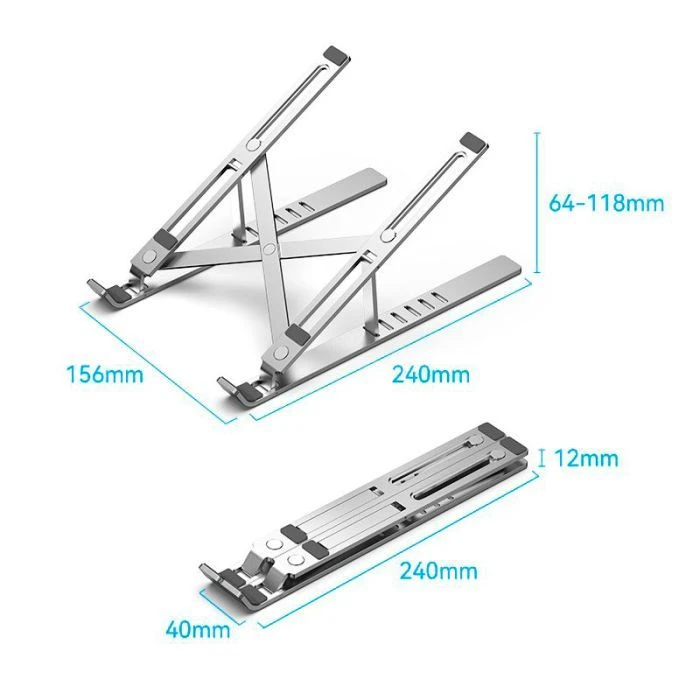 Підставка для ноутбука Vention Laptop X-type Stand Silver Aluminum Alloy (KDMI0) (UA)