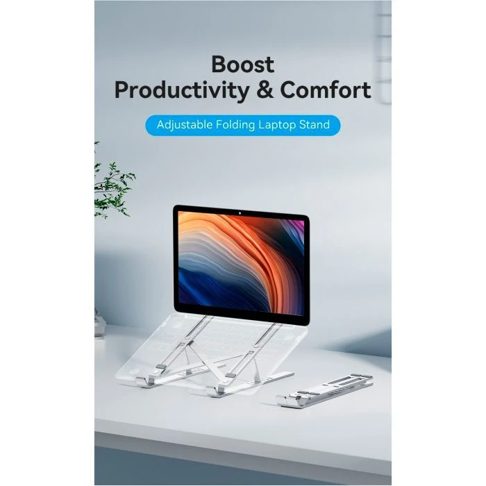 Підставка для ноутбука Vention Laptop X-type Stand Silver Aluminum Alloy (KDMI0) (UA)