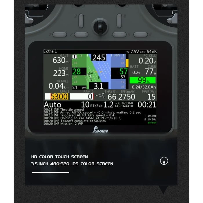 Пульт управления для дрона Jumper T15 VS-M HALL ELRS 915MHz (C10129) (UA)
